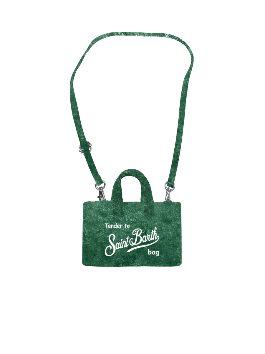 Borsa porta telefono "velvet 51" Saint Barth verde PHONE001 01339G MC2 SAINT BARTH 