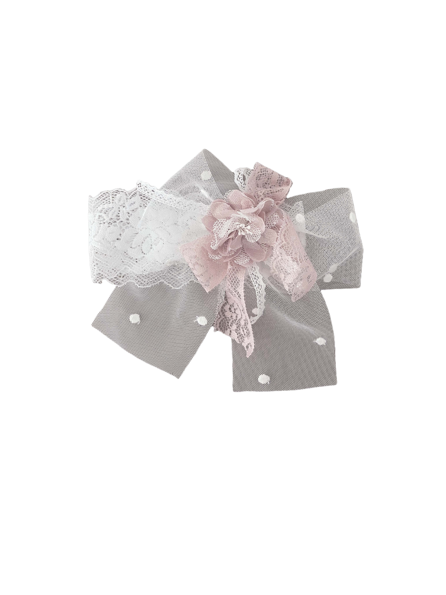 Fiocco Marlù grigio in tulle e pizzo ER300FAT C299 Marlù 