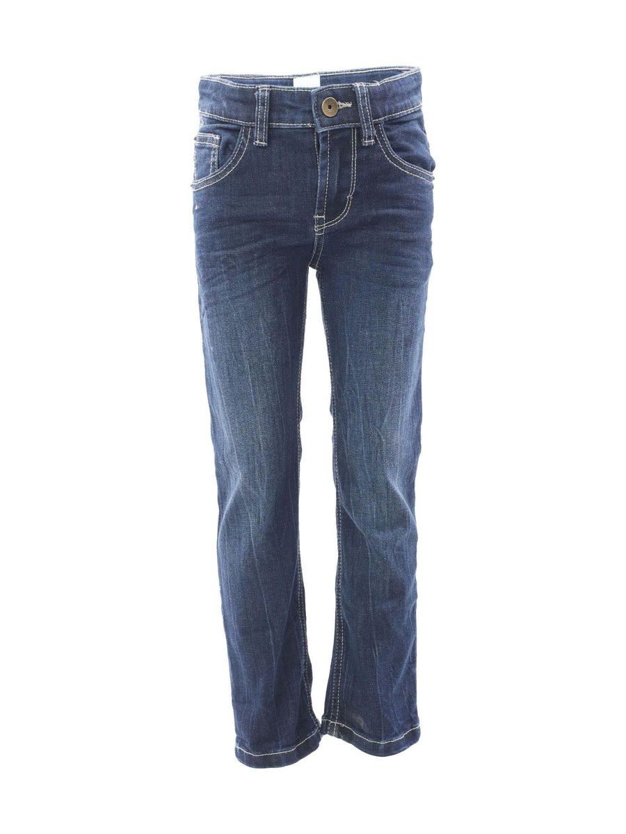 Jeans in denim a gamba dritta J24802 DEN Boss 