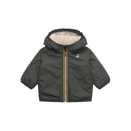 Giubbino "E. Le Vrai 4.0 claudine orsetto" K-Way verde scuro K7142RW WMR K-WAY 