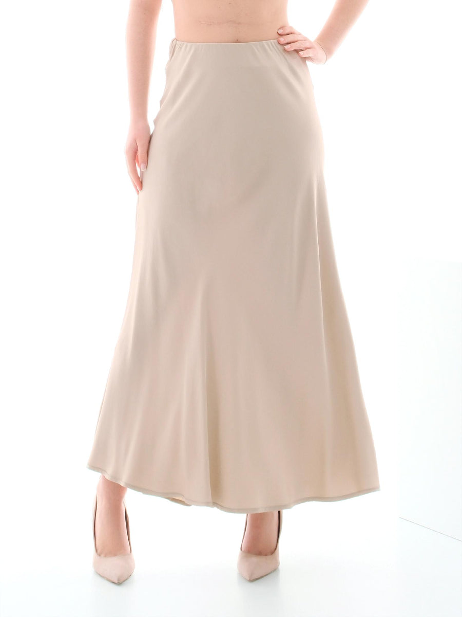 Gonna midi Armoire beige in raso FB952S PAPIRO Armoire 