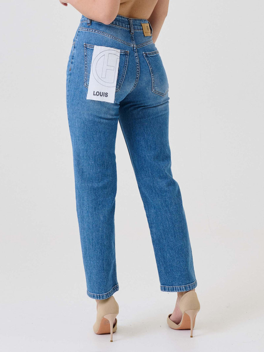 Jeans "louis" Haveone azzurro cinque tasche PGZP102 DNM Haveone 