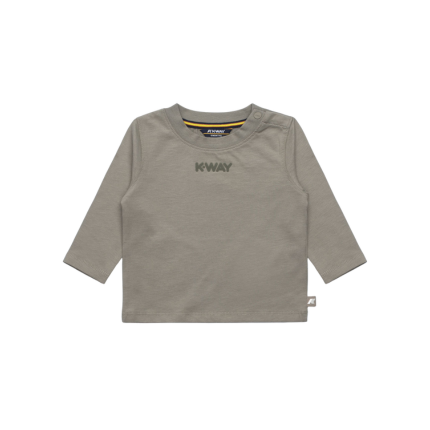 T-Shirt "E. Elmette Lettering Jersey peach" K-Way verde K7123WW 633 K-WAY 