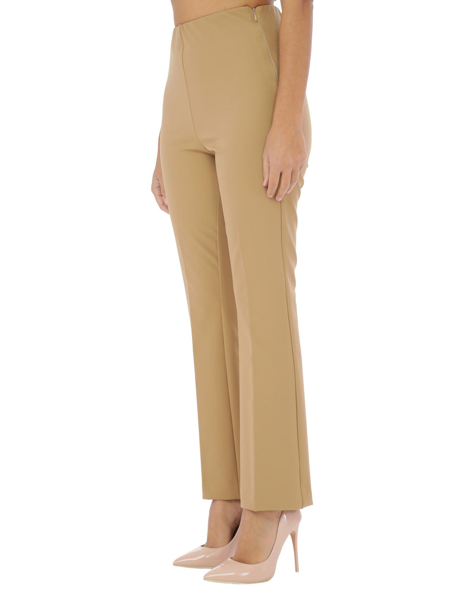 Pantaloni beige a zampetta LOREN3574 299 RAYURES NOIR 