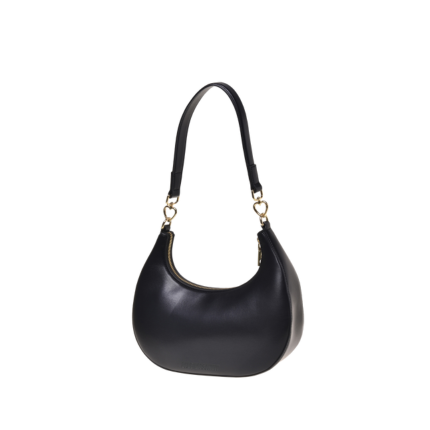 Borsa a spalla Love Moschino nera con logo a cuore rosso smaltato JC4183PP1NLP 000A Love Moschino 