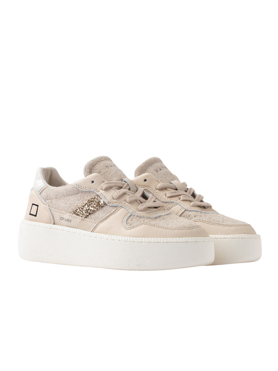 Sneakers "Court" D.a.t.e. beige W431-CP-HA BI Date 