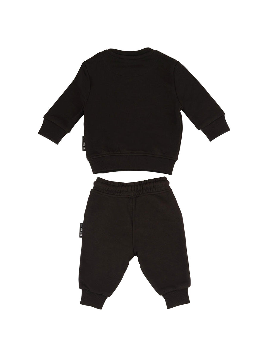 Completo John Richmond nero con logo in gomma a contrasto RIA25003CF BLACK John Richmond 