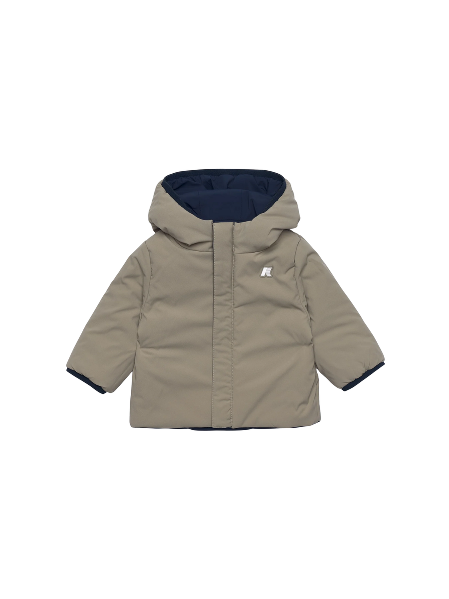 Giubbino "E. Jack St Warm Reversible" blu K71338W B3F K-WAY 