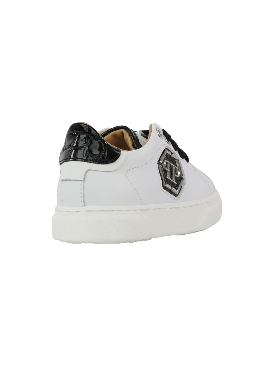 Sneakers bianca e nera cocco 72867 01 Philipp Plein 