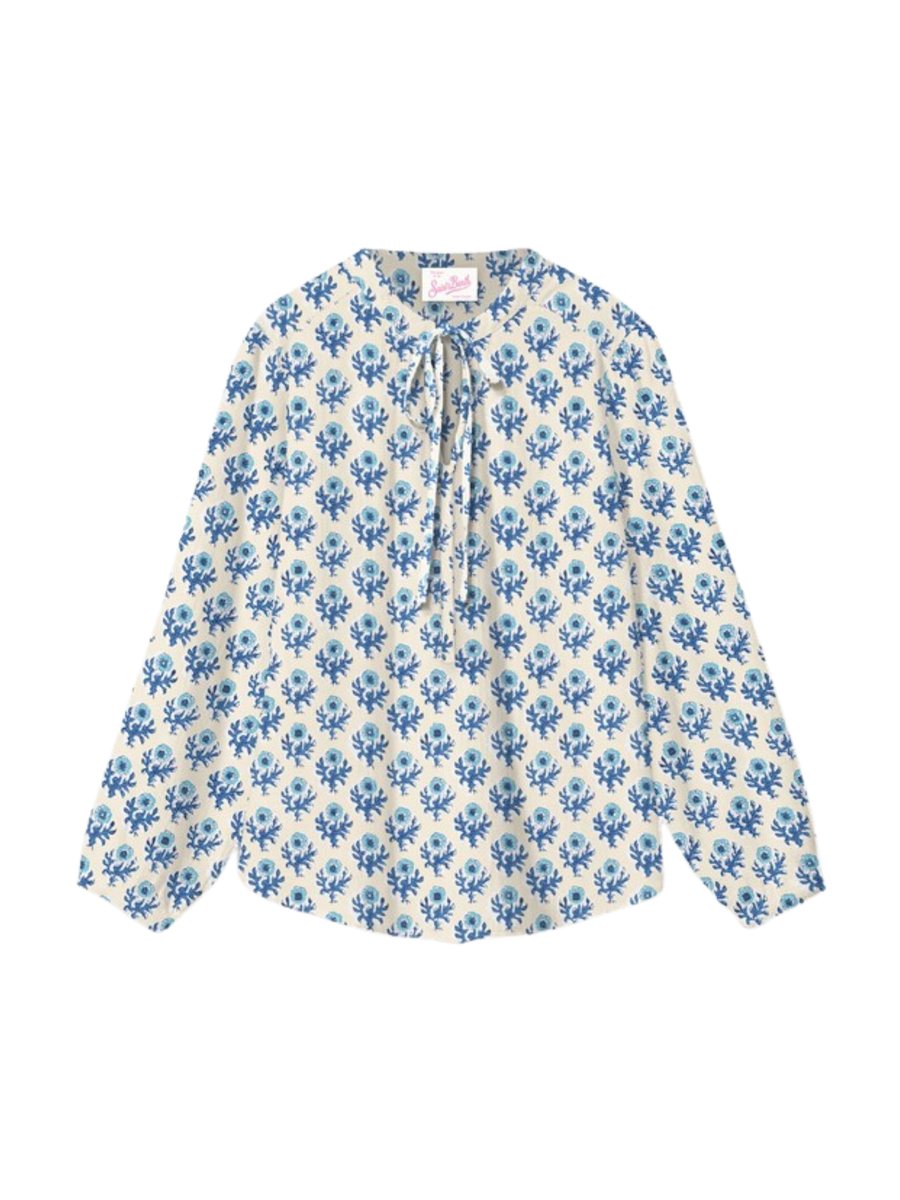 Camicia MC2 Saint Barth "Harper" bianca Fantasia floreale HRP001 01318H MC2 SAINT BARTH 