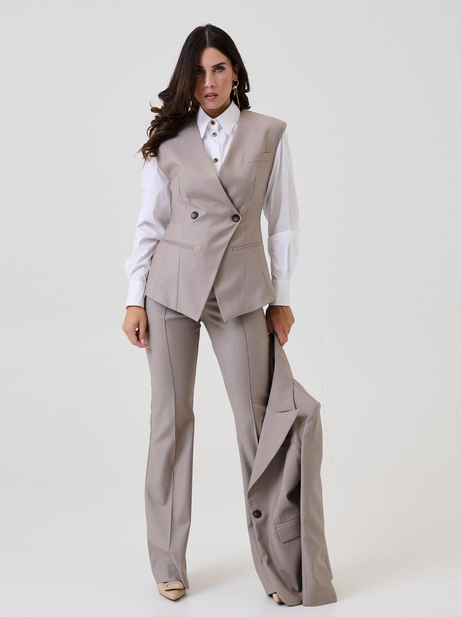 Pantalone "Vivi Wolf" Bohemian Vì  taupe SDBO2015 TAUPE Bohemian V 