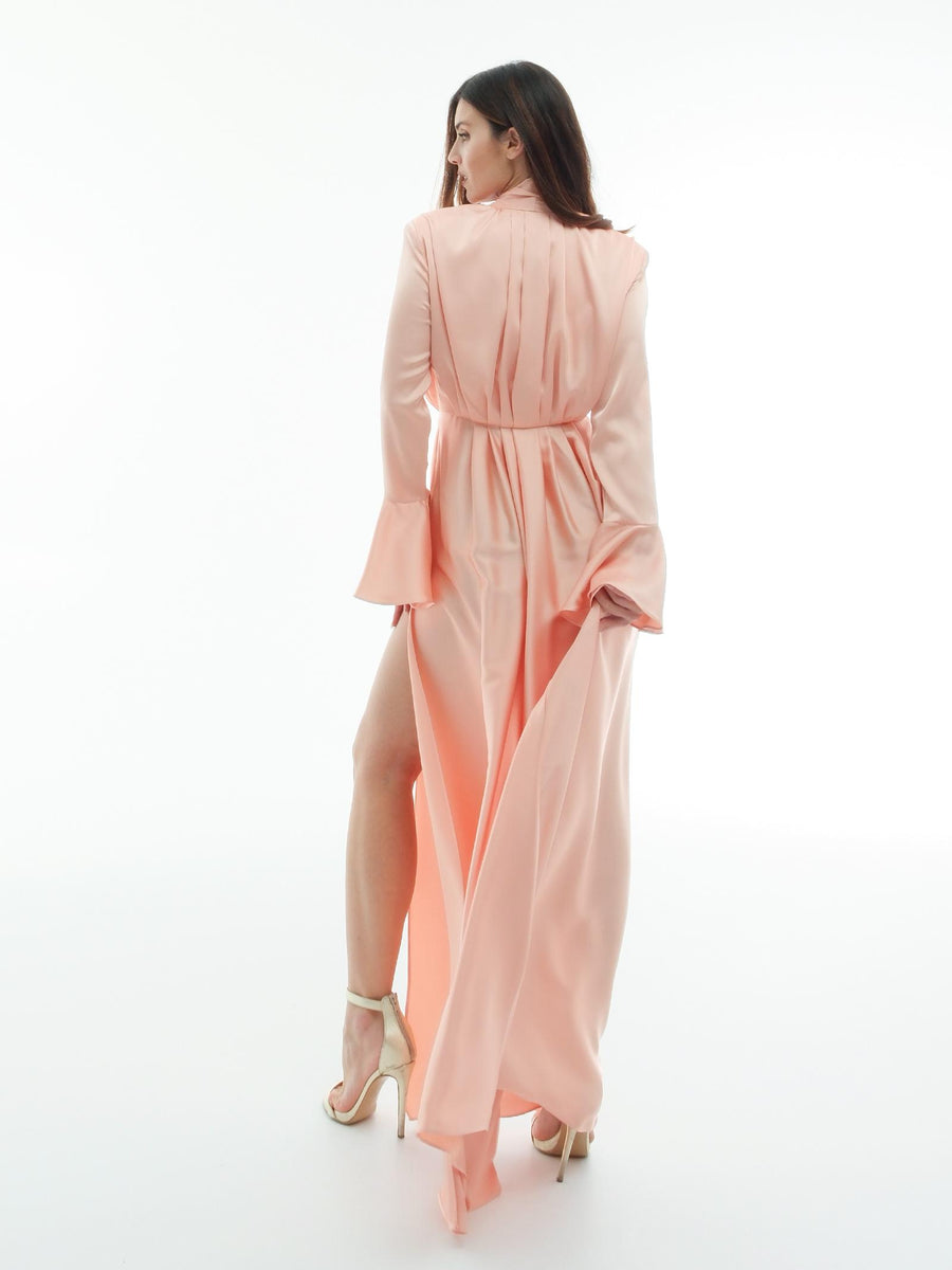 Abito lungo "so chic" Silence Limited rosa satinato ABF5 PEACHROSE Silence Limited 