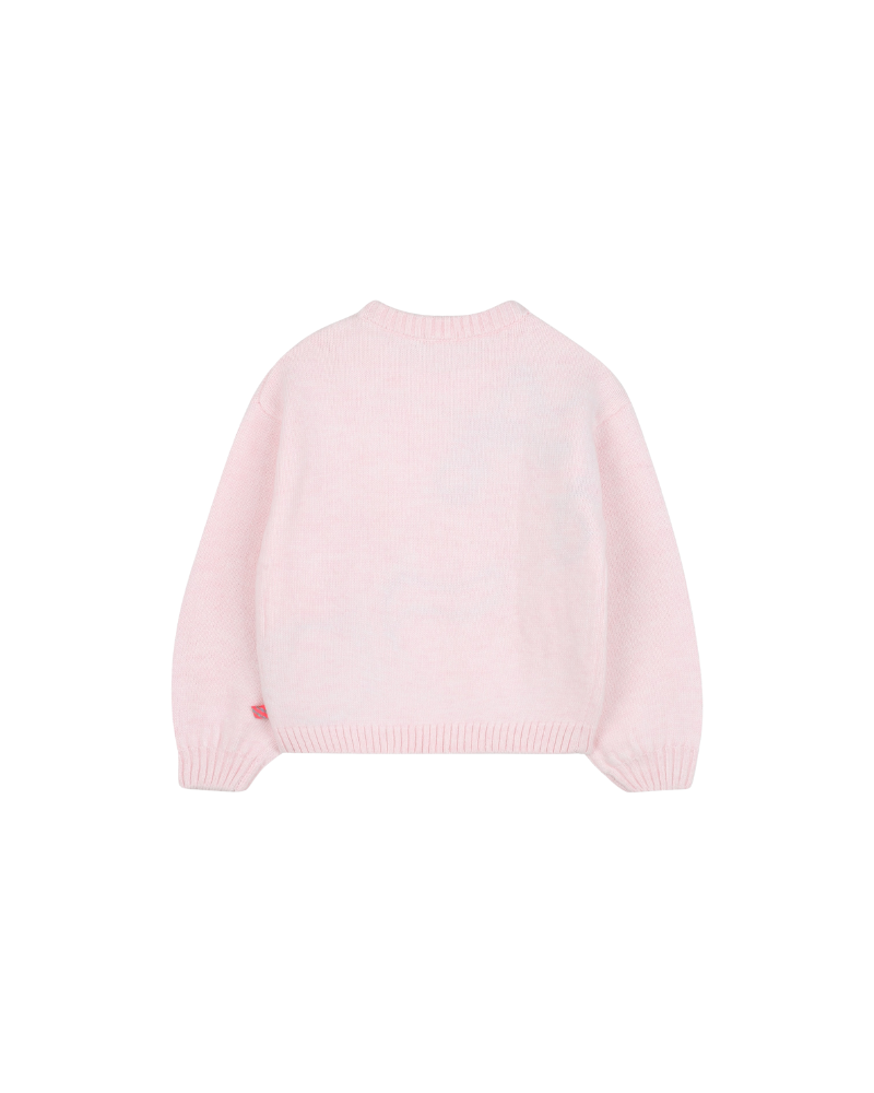 Maglione Billie Blush rosa con gattino glitter e paillettes U21380 47V Billie Blush 