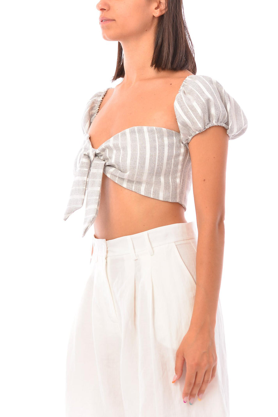 Top grigio gessato ANGELINA ARG Lakore 