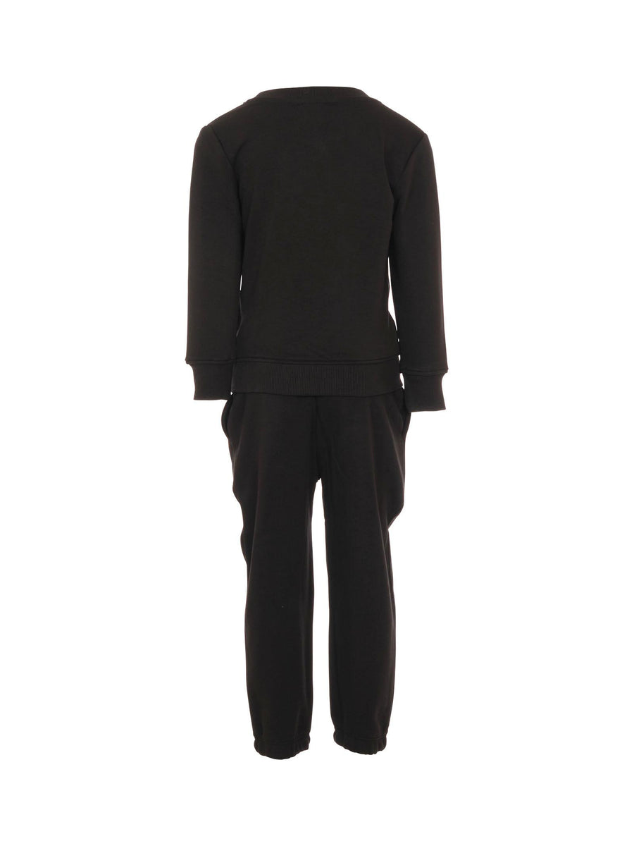 Completo John Richmond nero con logo "JR" in velluto RBA25002CF BLACK John Richmond 