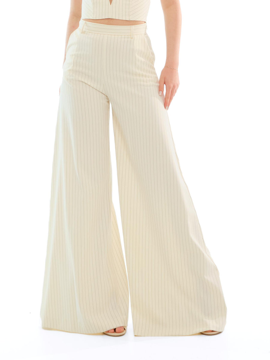 Pantalone "over stripe" Silence Limited crema SD2037 CREAM Silence Limited 