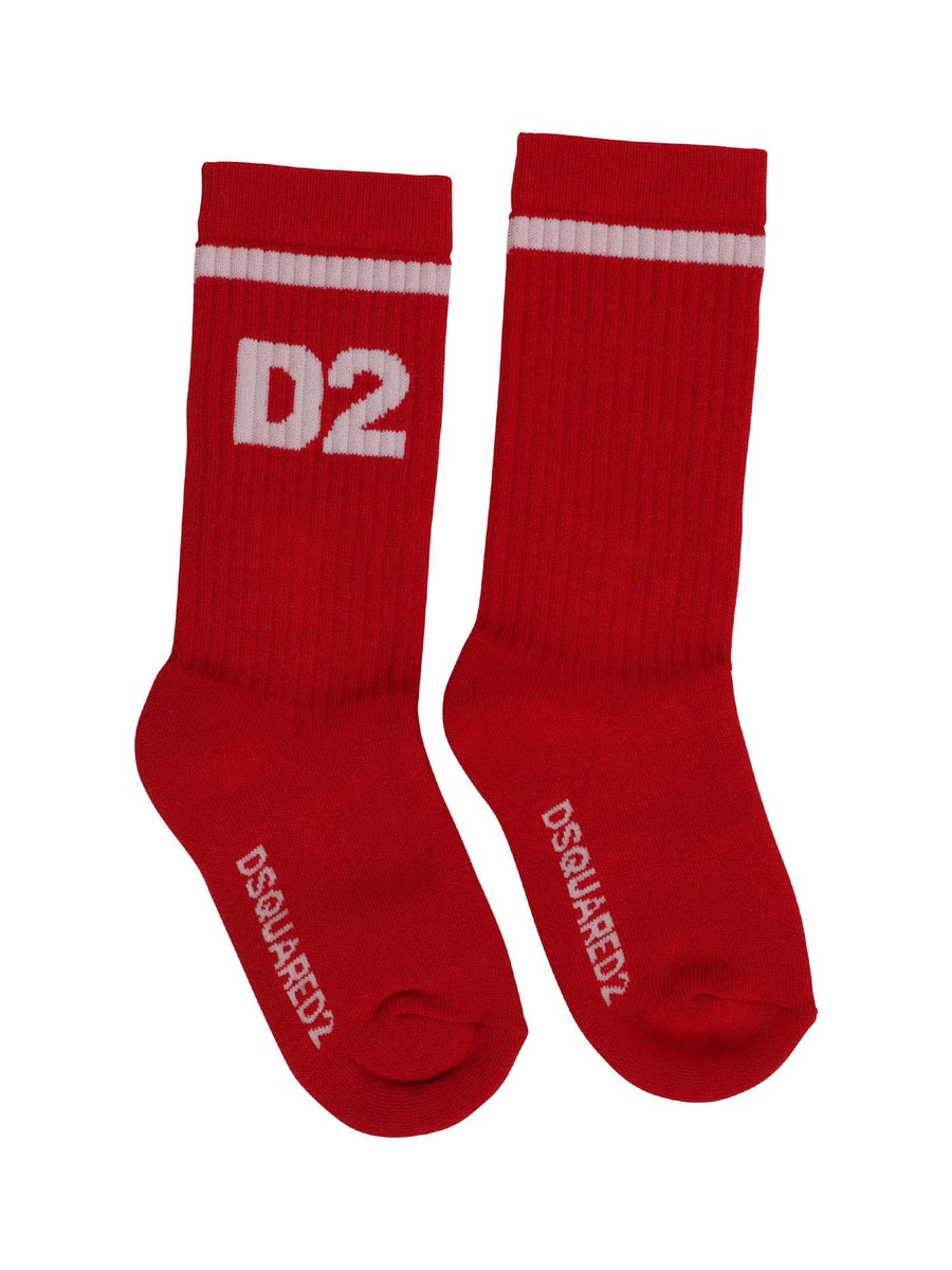 Calzino rosso D2 DQ1285D00WI DQ411 Dsquared 