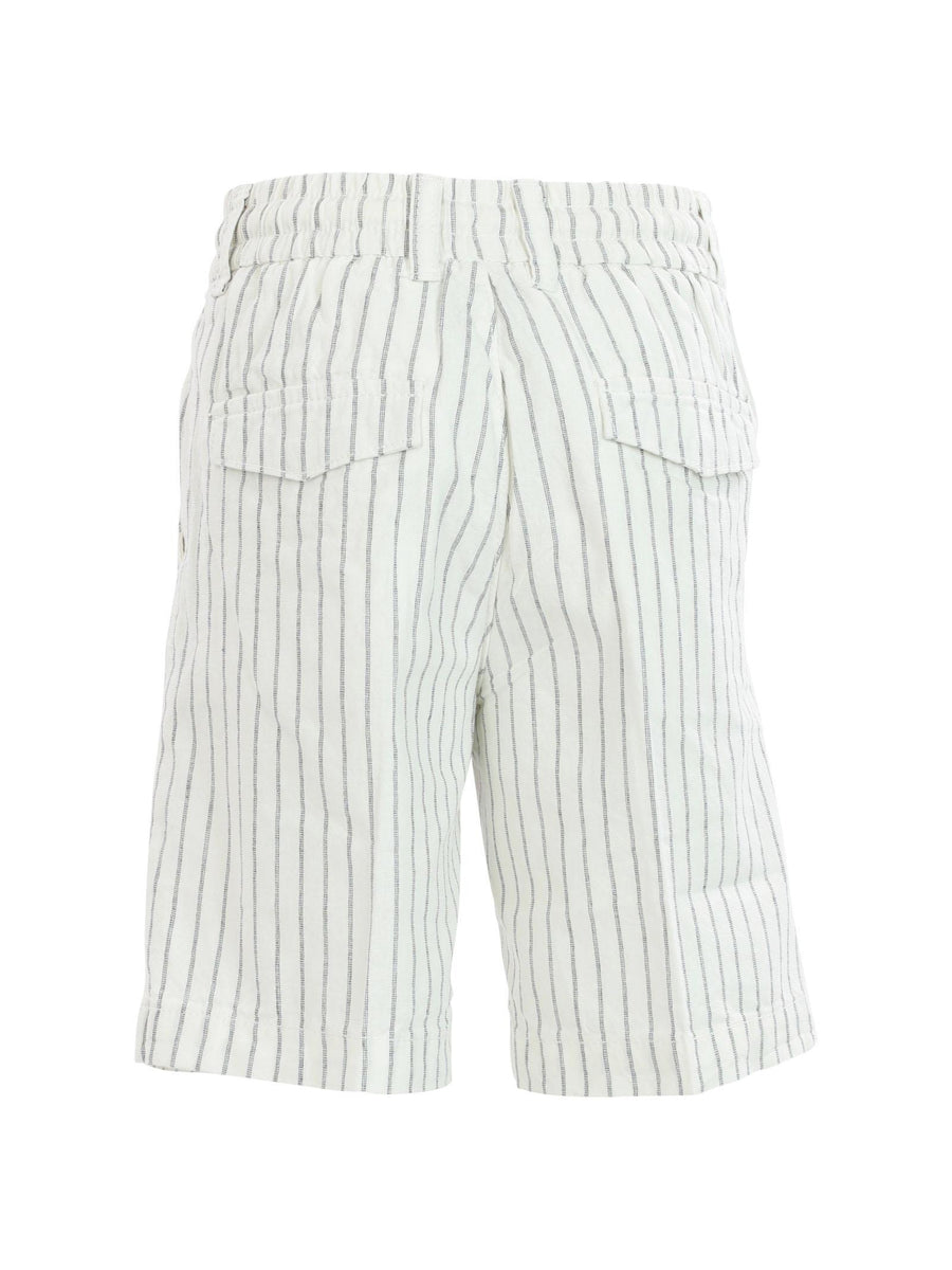 Bermuda bianchi gessati in cotone BMD4102J BIANCO Dan John 