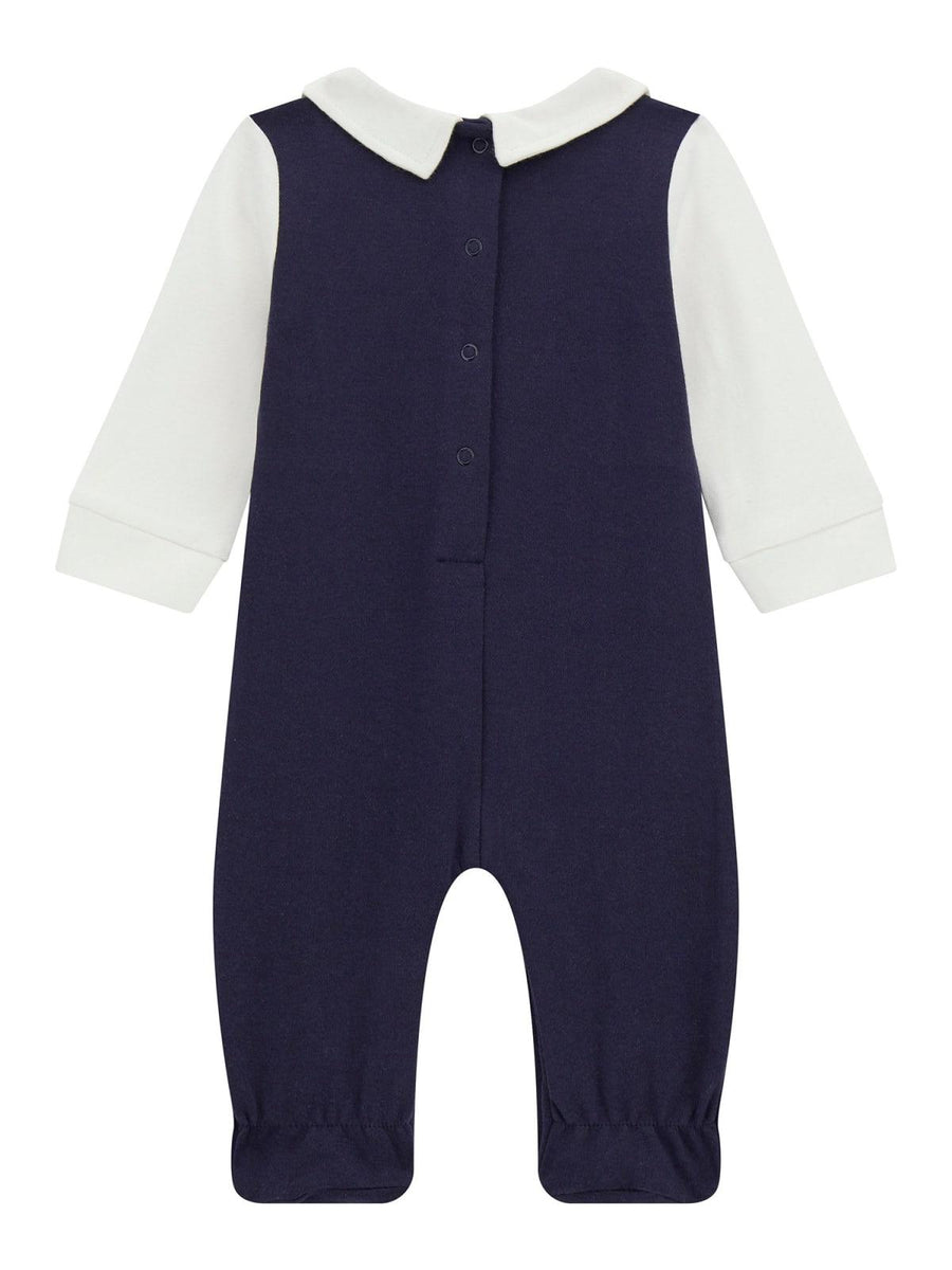 Tutina Guess con finte bretelle e scritta "Guess baby boy" P4BG01KBEG0 G018 Guess 