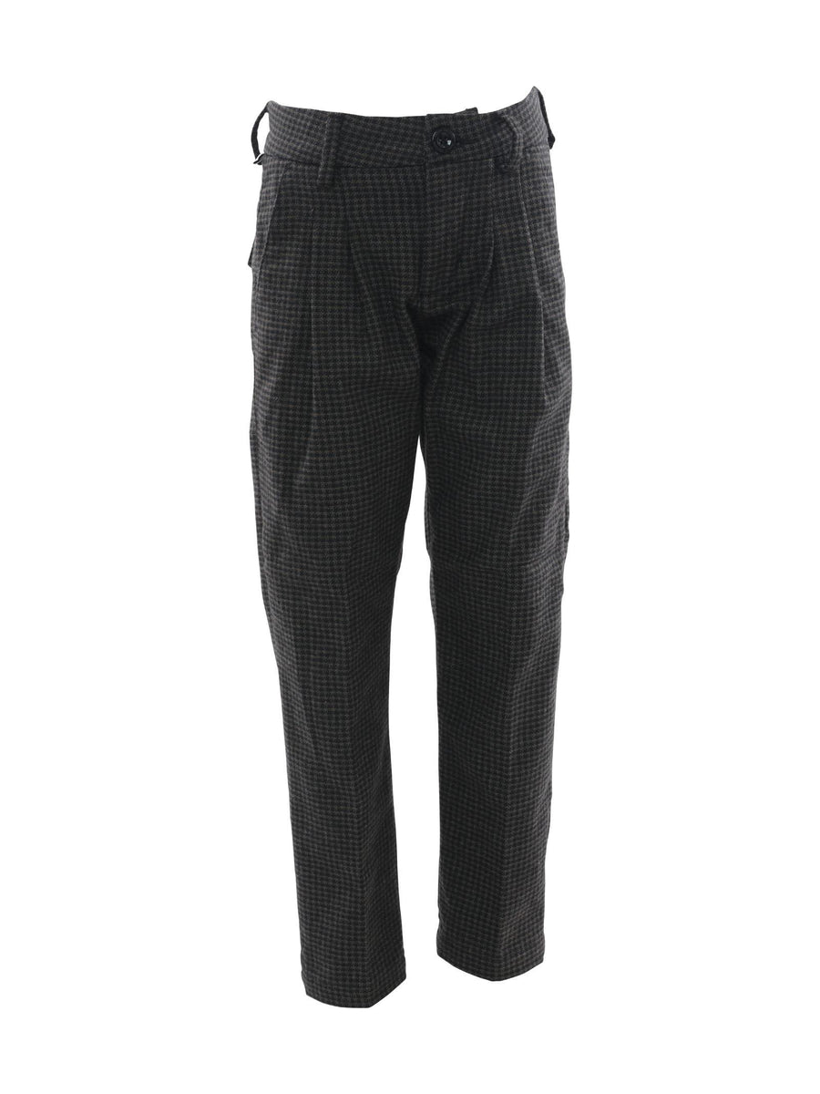 Pantalone pied de poule nero P3151 NE Paolo Pecora 