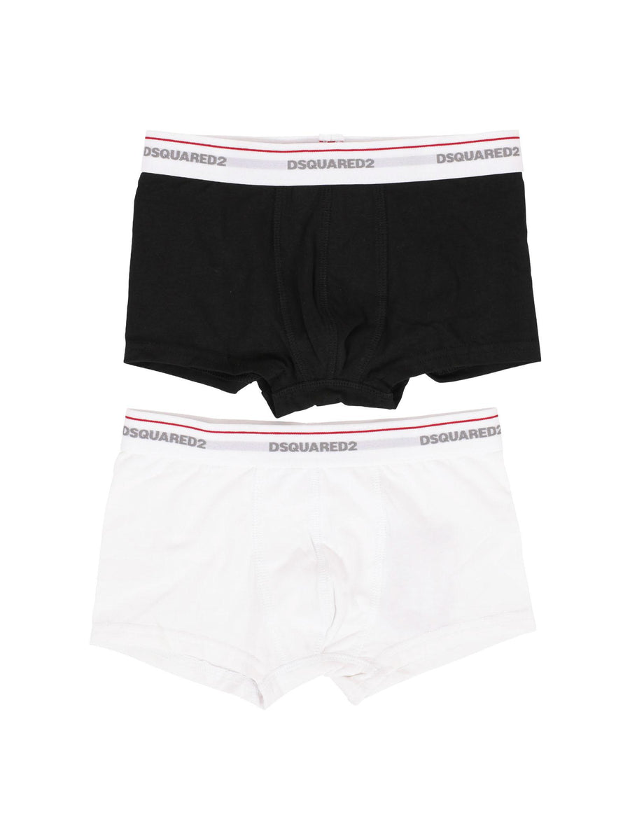 Set 2 boxer Dsquared nero e bianco DQ2479D008J DQC25 Dsquared 