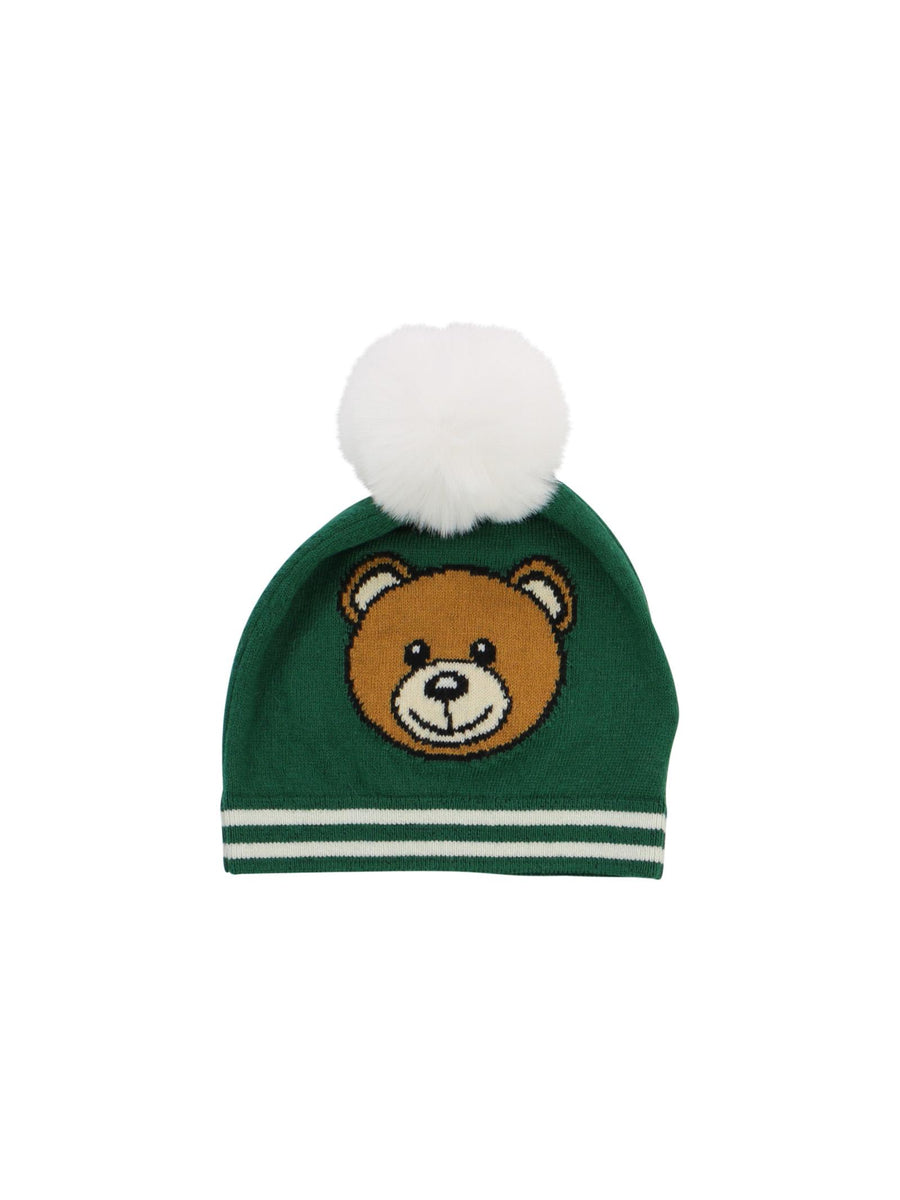 Cappellino teddy con pom-pom MUX04WLHE43 30139 Moschino 