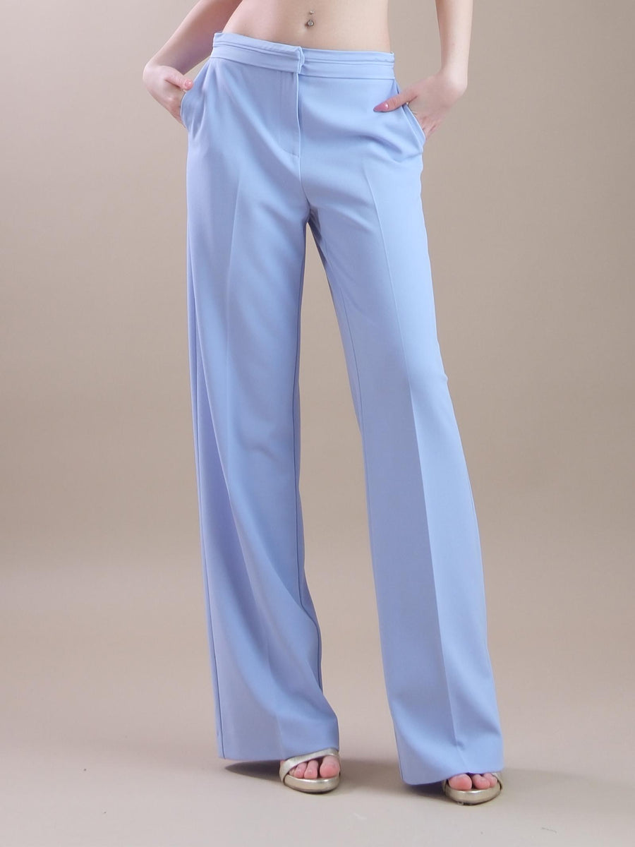 Pantaloni a palazzo lavanda con fascia in raso in vita P4S6HAWC LAVANDA Imperial 