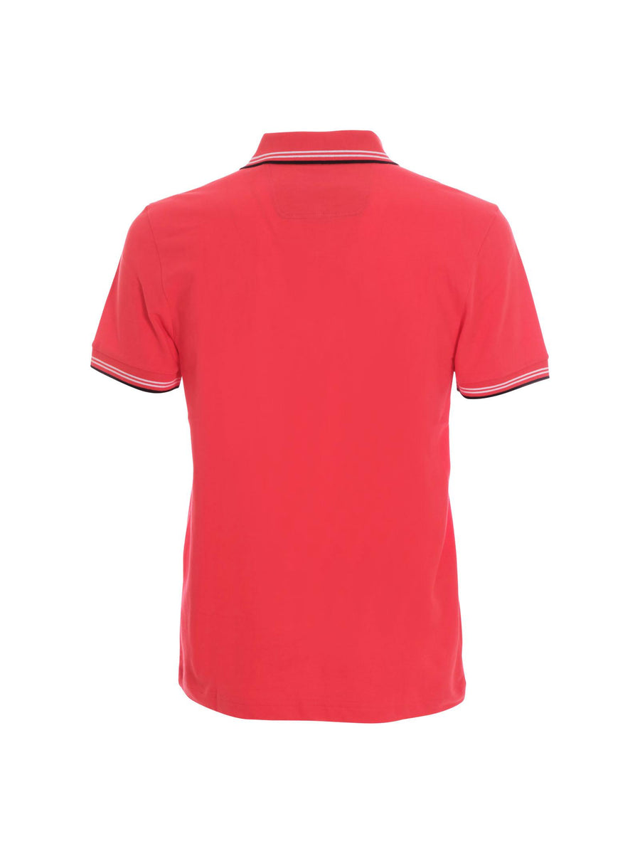 Polo Boss rossa con profili a righe 50506193 641 Boss 
