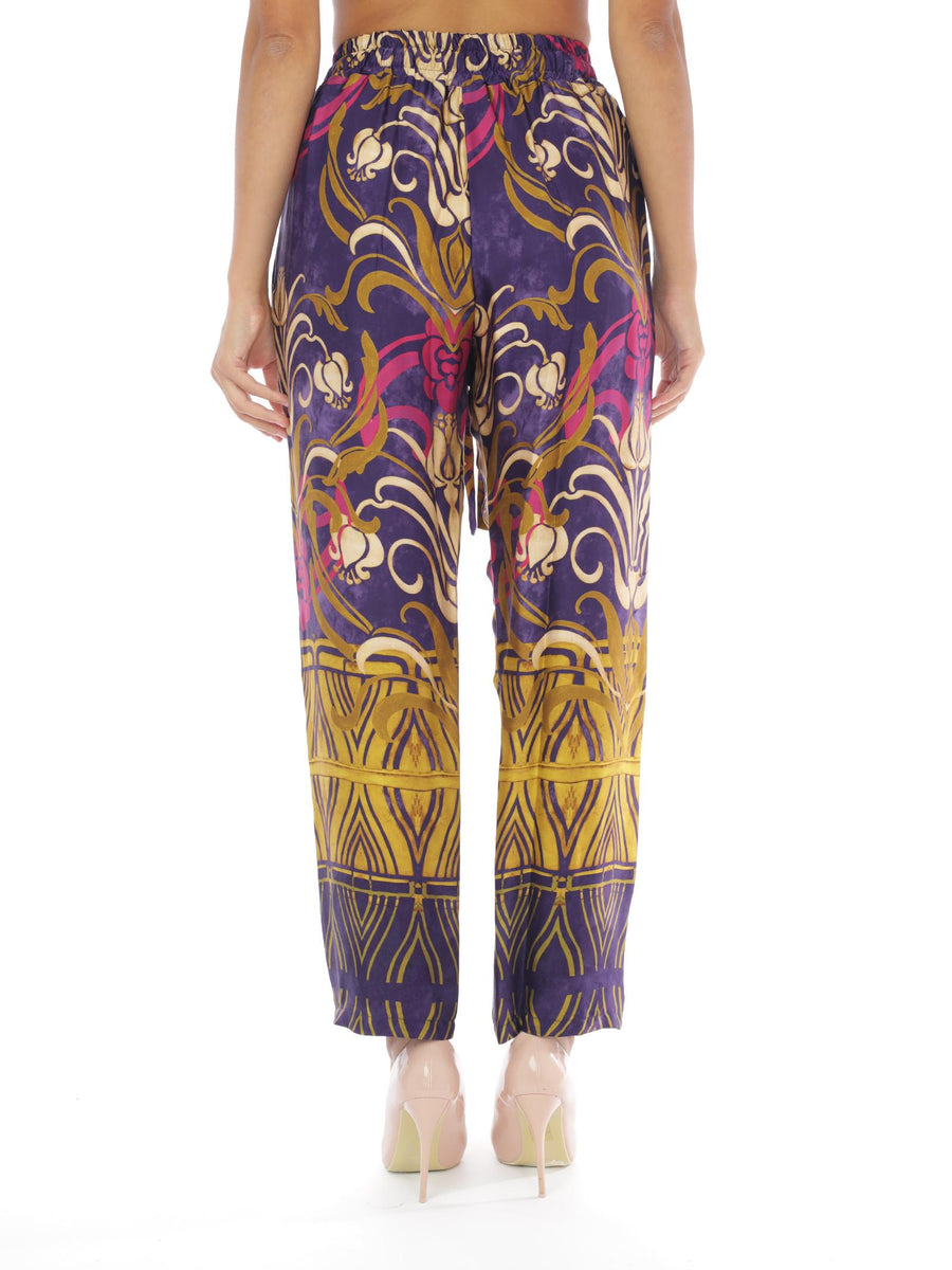 Pantalone viola a fantasia TI1586 OCRA Tensione in 