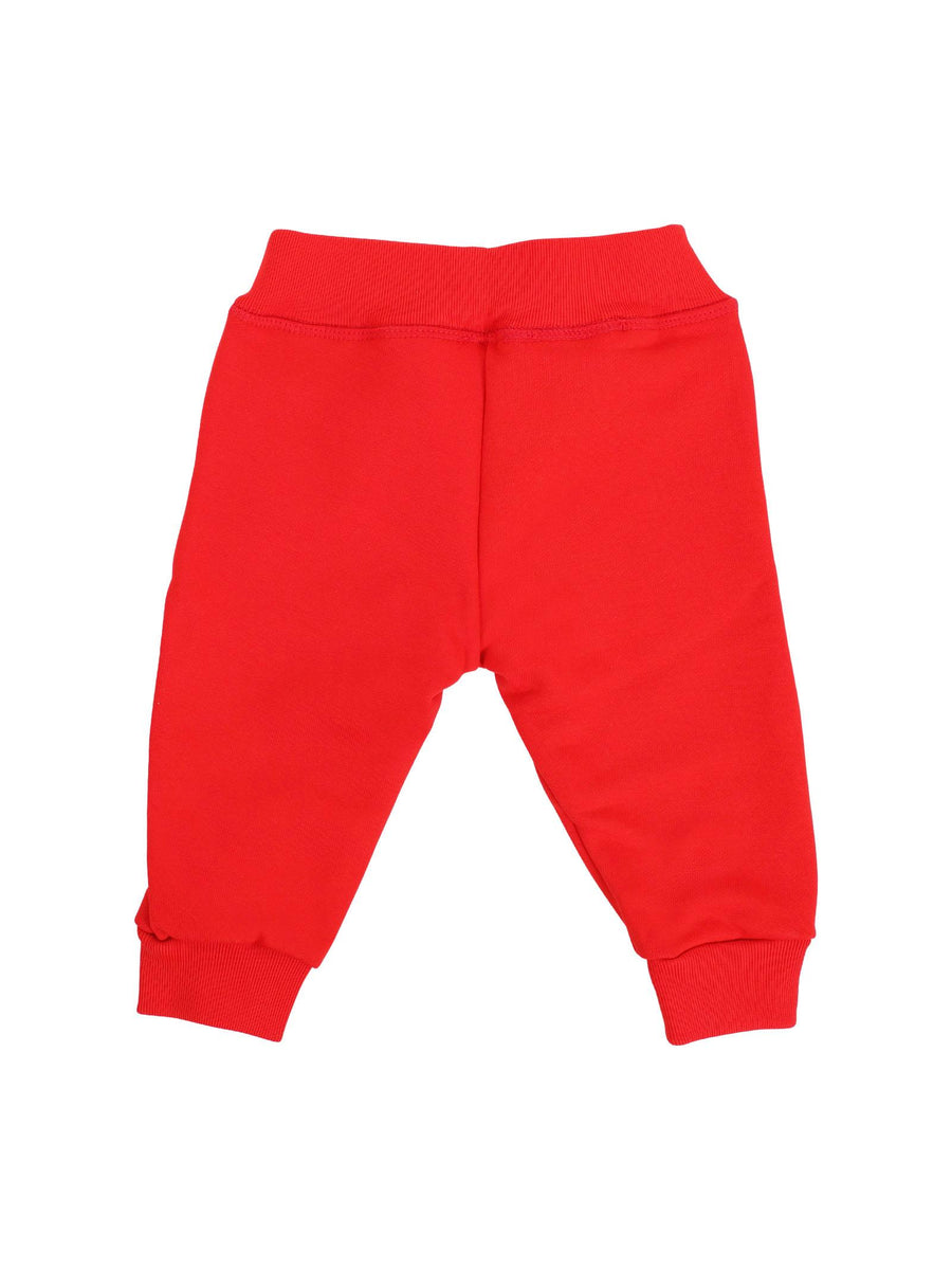 Pantalone tuta Dsquared rosso con logo lettering frontale DQ2498D0094 DQ453 Dsquared 