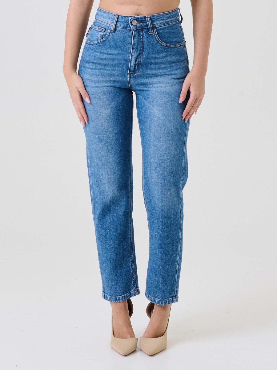 Jeans "louis" Haveone azzurro cinque tasche PGZP102 DNM Haveone 