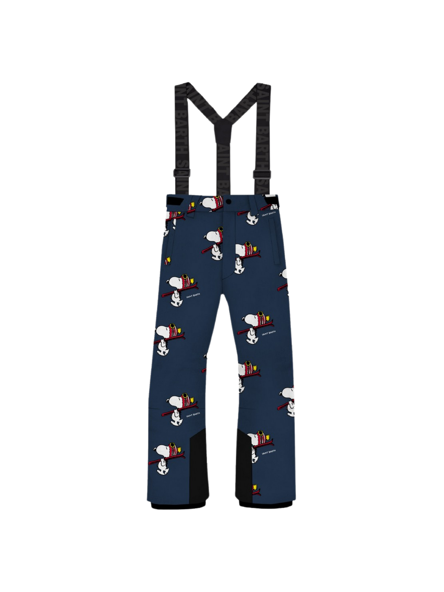 Pantalone sci Saint Barth blu logo all over snoopy OYM0001 00396G MC2 SAINT BARTH 