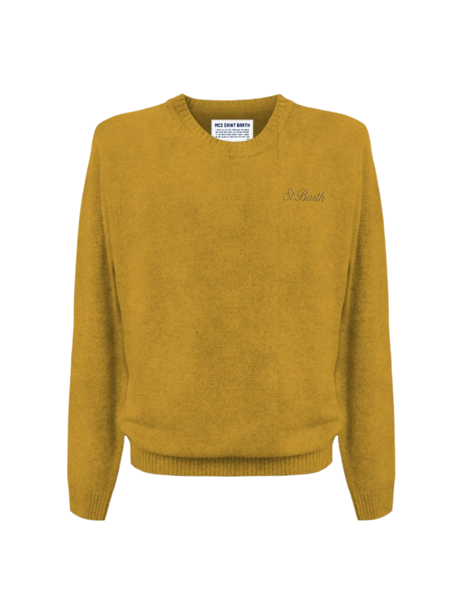 Maglione "stretch 96" Saint Barth giallo senape REGE003 00704G MC2 SAINT BARTH 
