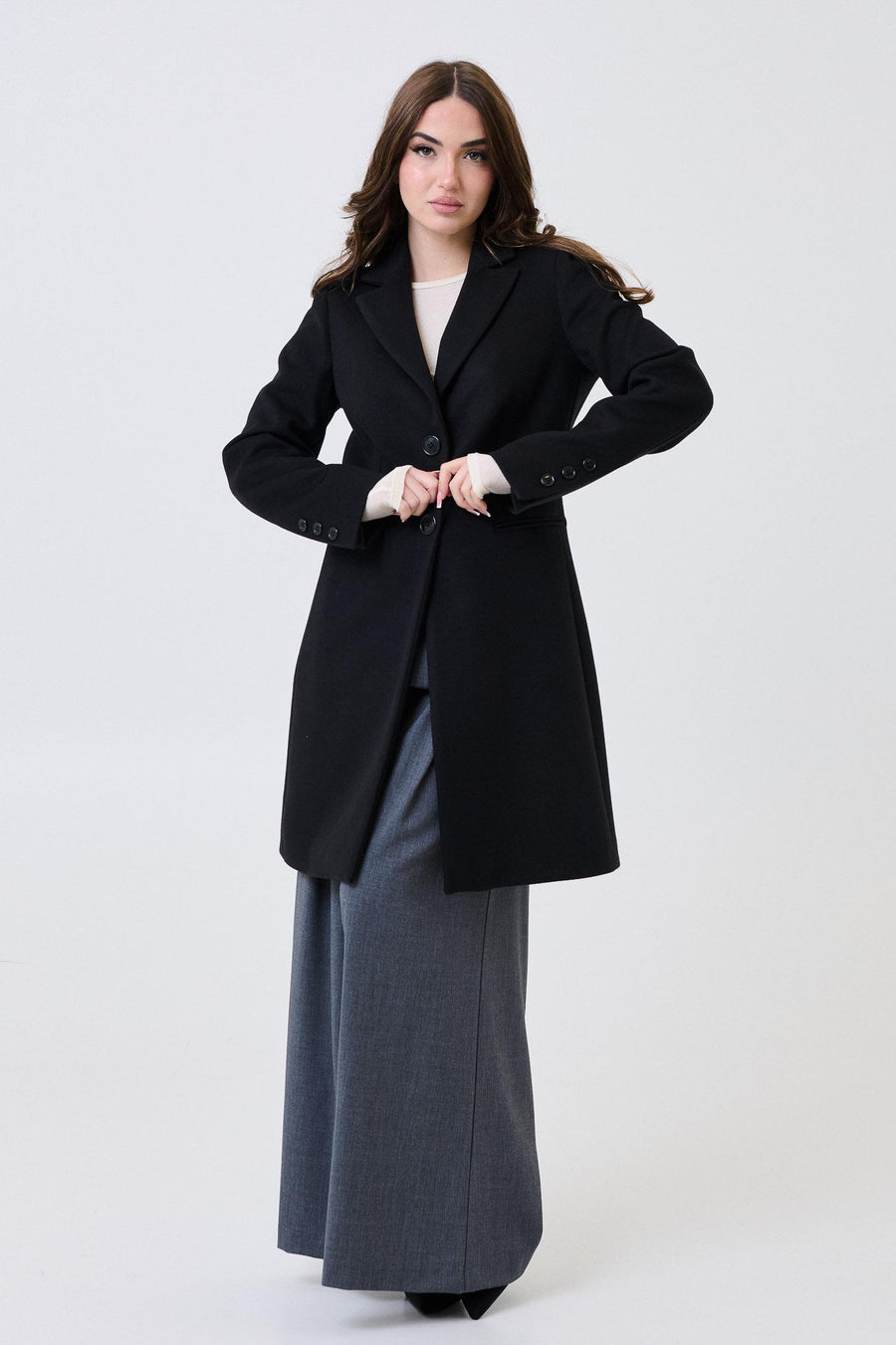 Cappotto monopetto Armoire nero 70330 NERO Armoire 