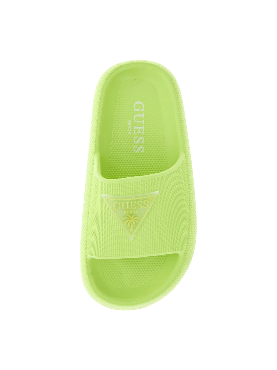 Ciabatte Guess verde con logo su fascia H5GZ03WG5X0 G8BU Guess 