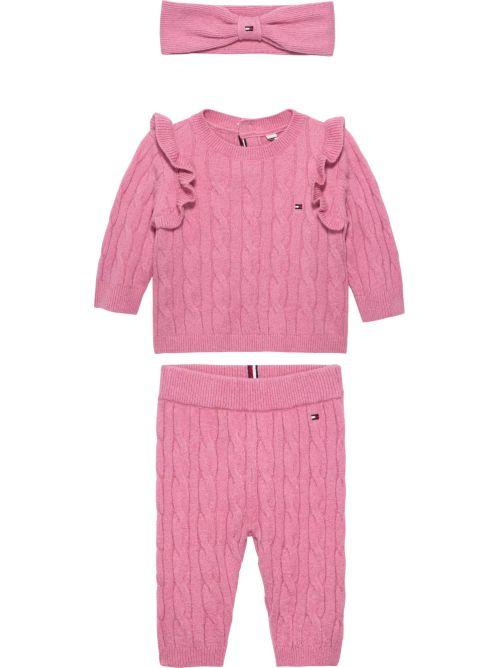 Coordinato con fascia Tommy Hilfiger rosa KN0KN02087J THC Tommy Hilfiger 