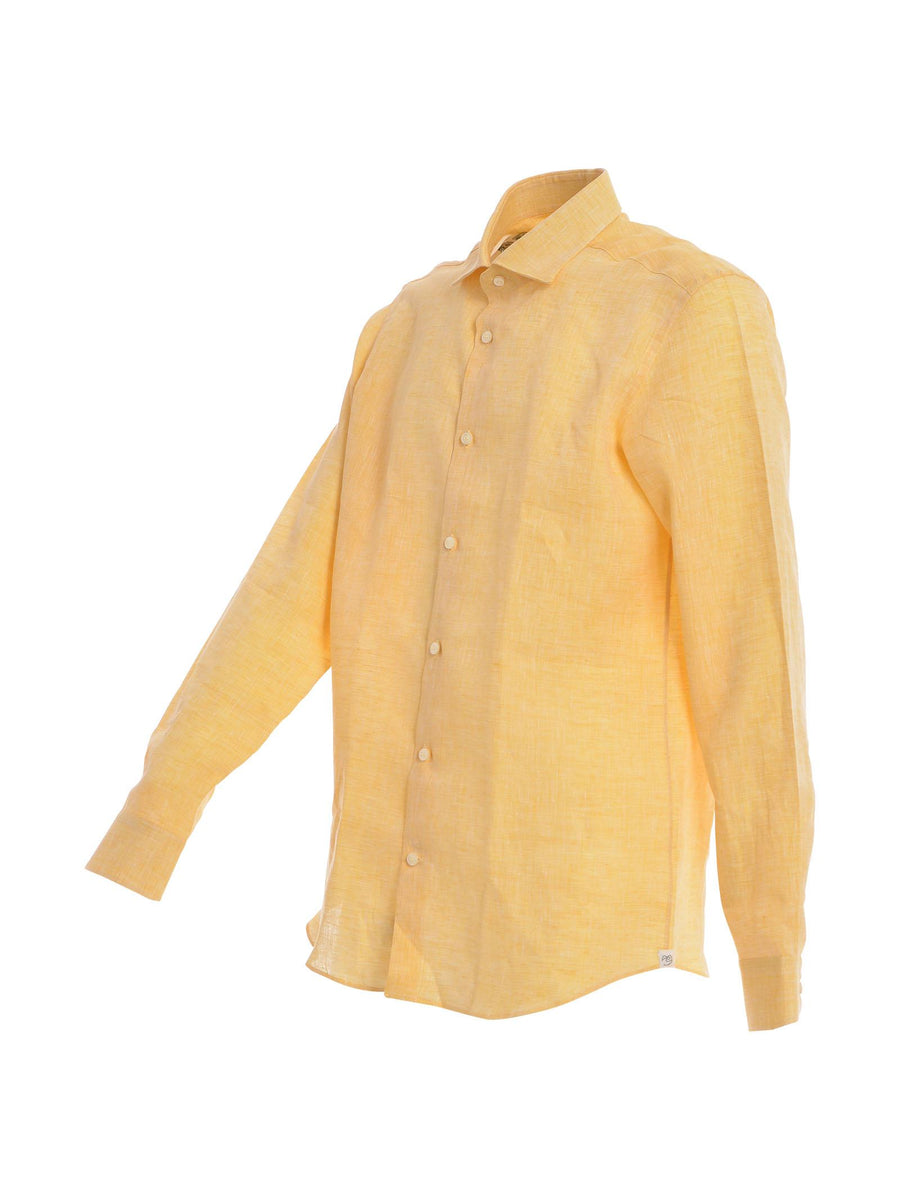 Camicia Luca giallo pastello IS049 LI005 Mastricamiciai 