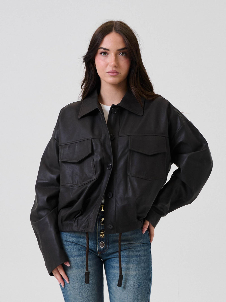 Bomber in pelle Vicolo moro TF0272 A99 Vicolo 