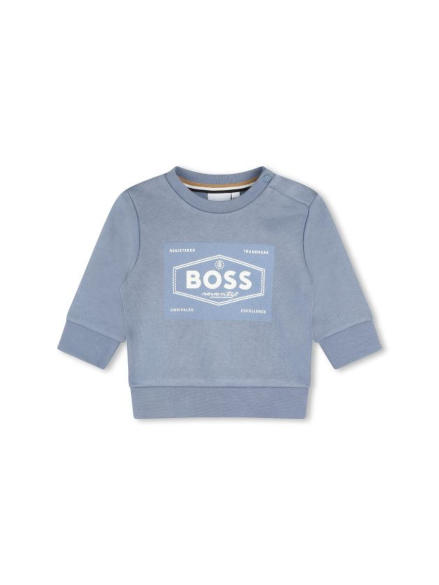 Felpa Boss azzurra per neonato J51287 49 Boss 