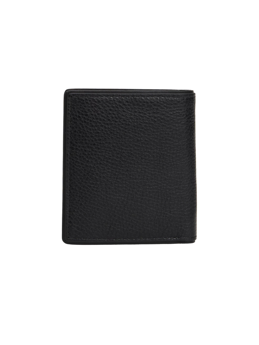 Portafogli trifold Corporate Tommy Hilfiger nero in pelle AM0AM13742 BDS Tommy Hilfiger 