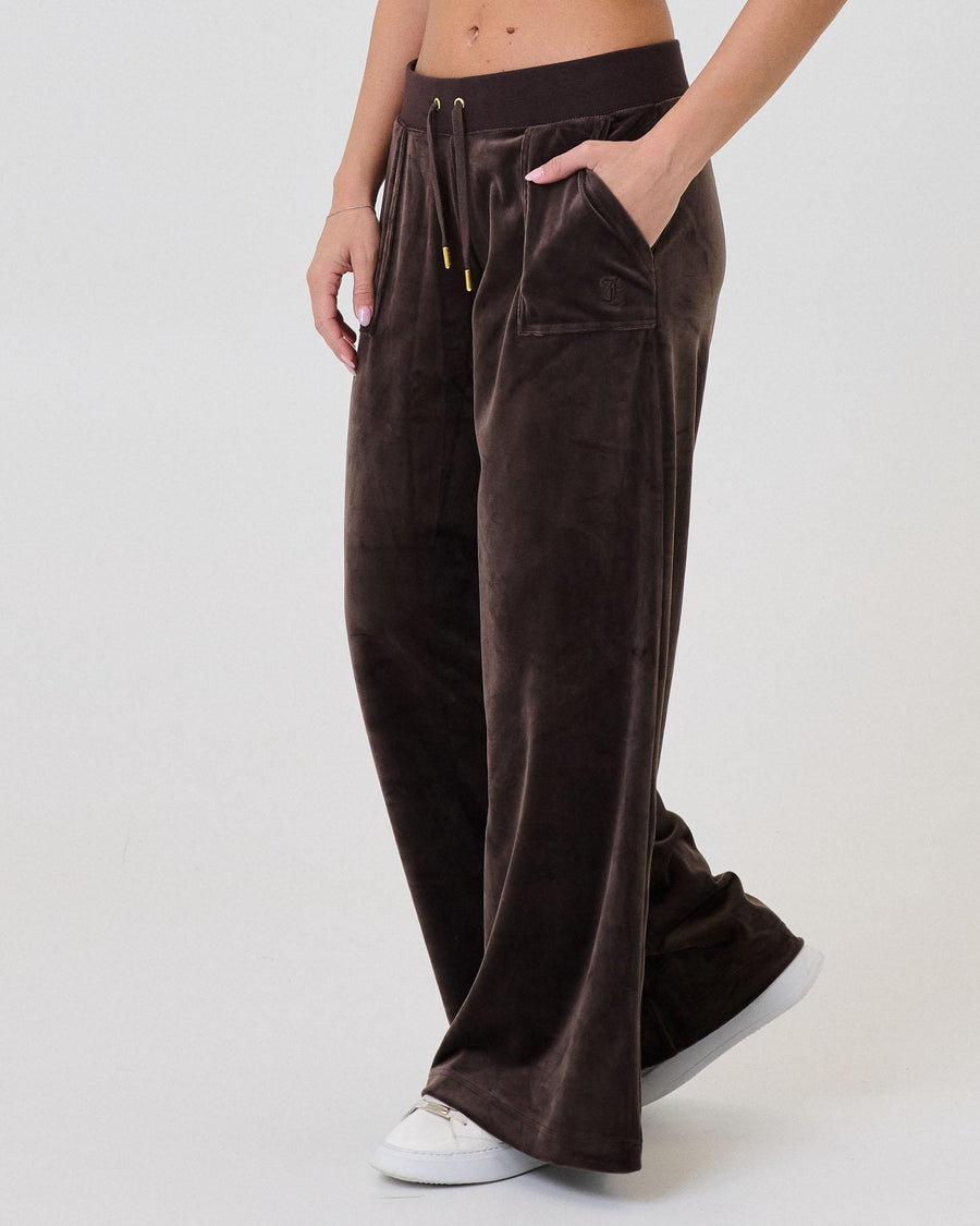 Pantalone in velluto Juicy Couture moro in tuta VIJB70777WPF JB7 Juicy Couture 