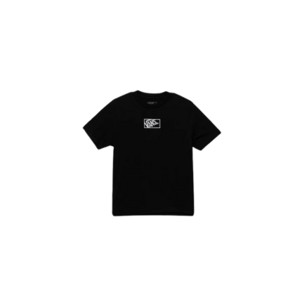 T-Shirt Vans nera con stampa logo quadrato VN000RBC BLK1 Vans 
