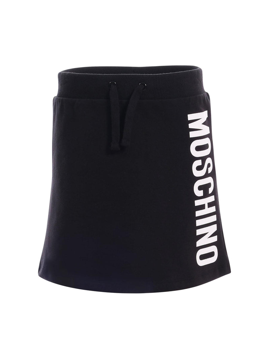 Gonna Moschino nera con logo lettering laterale HDJ03S 60100 Moschino 