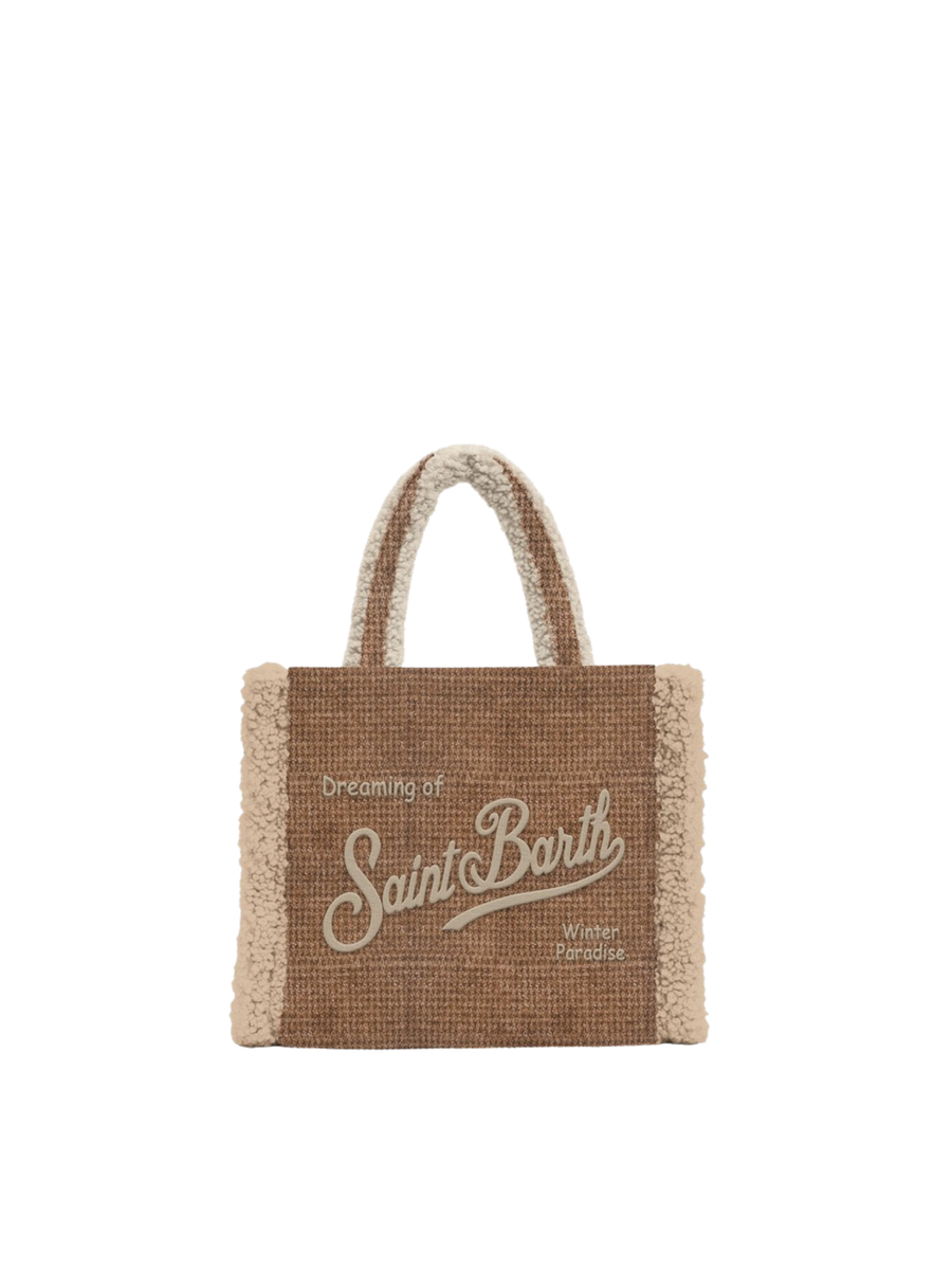 Borsa Vanity mini "1910 emb" Saint Barth marrone VAMI020 00285I MC2 SAINT BARTH 