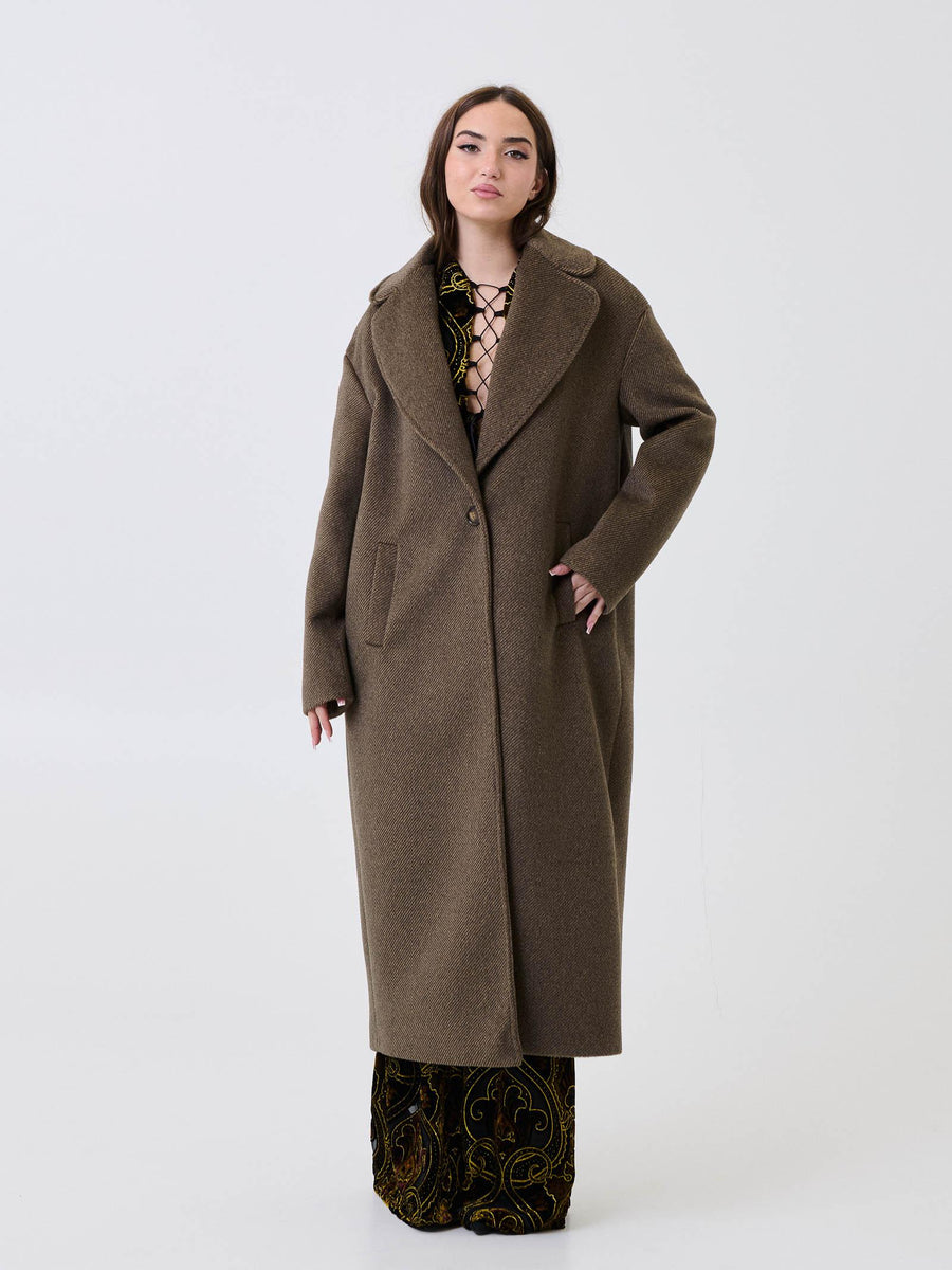 Cappotto "Lady" Bohemian Vì marrone SDBO5012 BROWN Bohemian V 