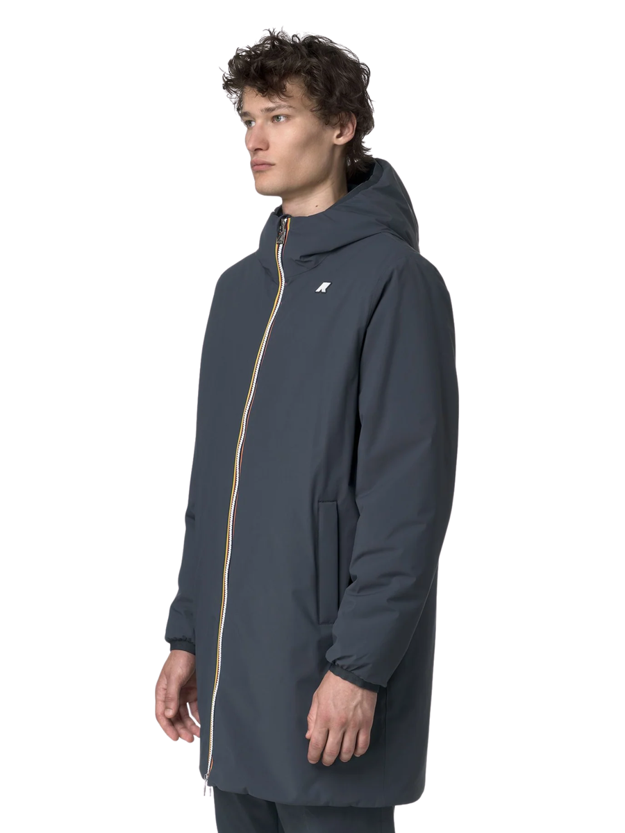 Giubbino "Jacob St Warm double" K-Way blu scuro e blu chiaro K6128WW B2H K-WAY 