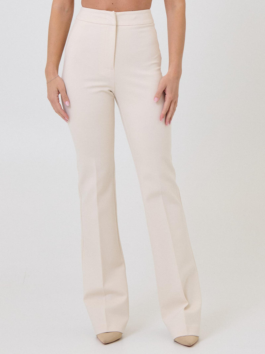 Pantalone a zampa Silence Limited bianco SLPA014 BUTTER Silence Limited 