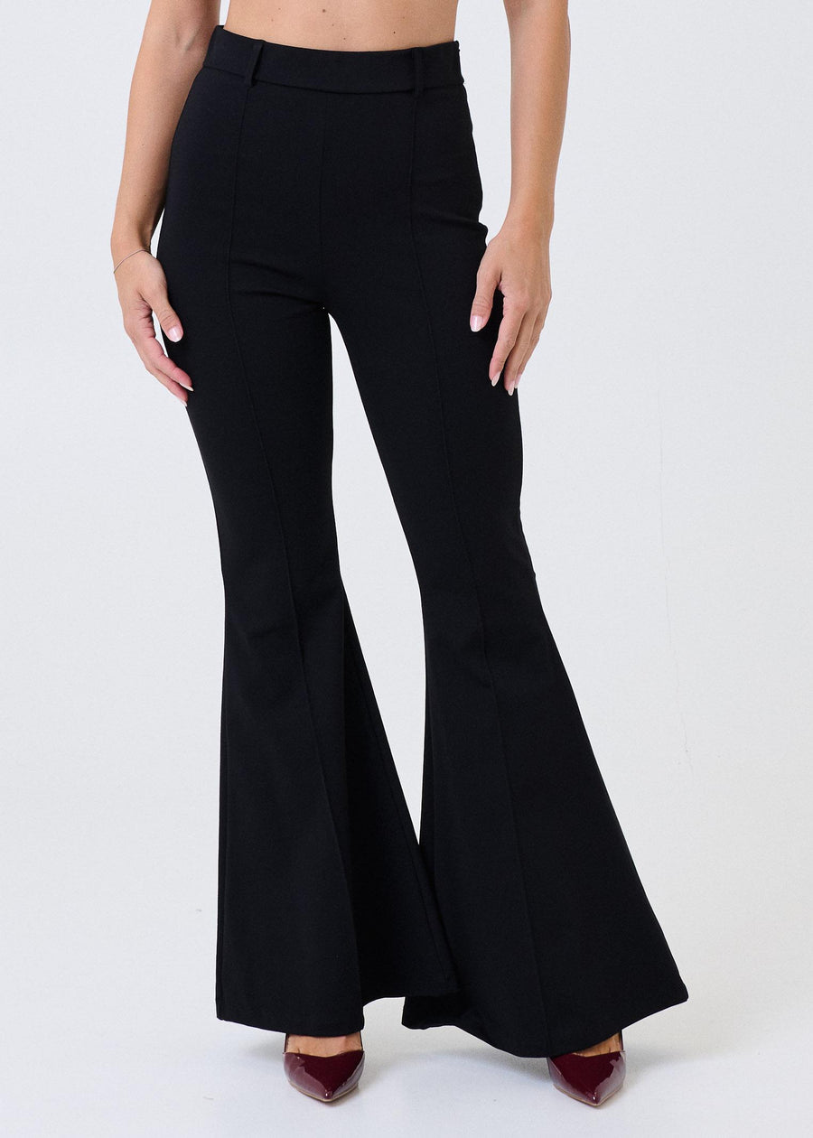 Pantalone a zampa Haveone nero PMIP074 NERO Haveone 