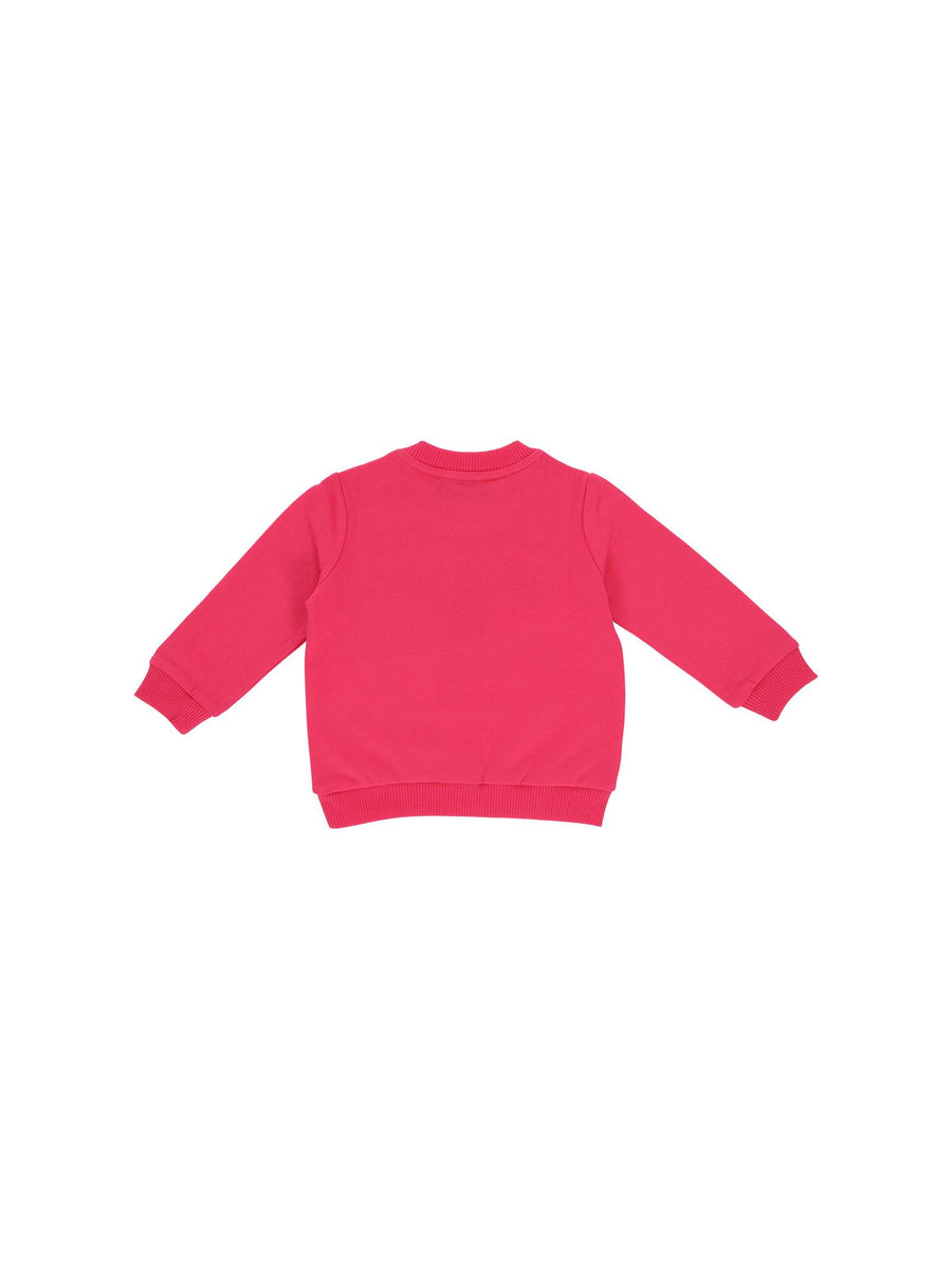 Felpa  Moschino  fucsia stampa Teddy Bear e logo lettering MNF060 50541 Moschino 