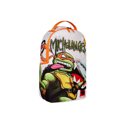 Zaino "TMNT Michelangelo" Sprayground bianco con stampa ninja 910B7147 NSZ Sprayground 